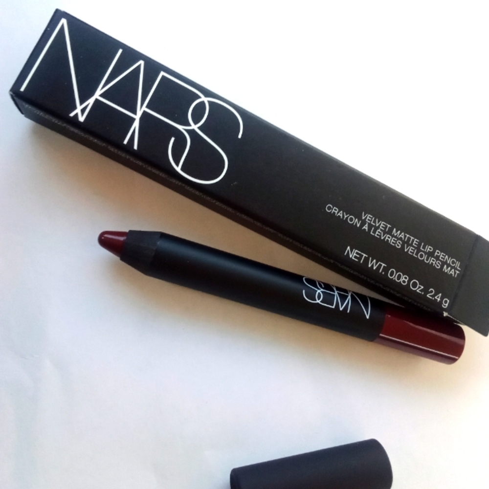 NARS Velvet Matte lip pencil lipstick. Endangered Red